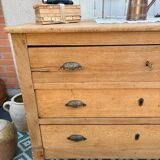 Raw oak chest of drawers