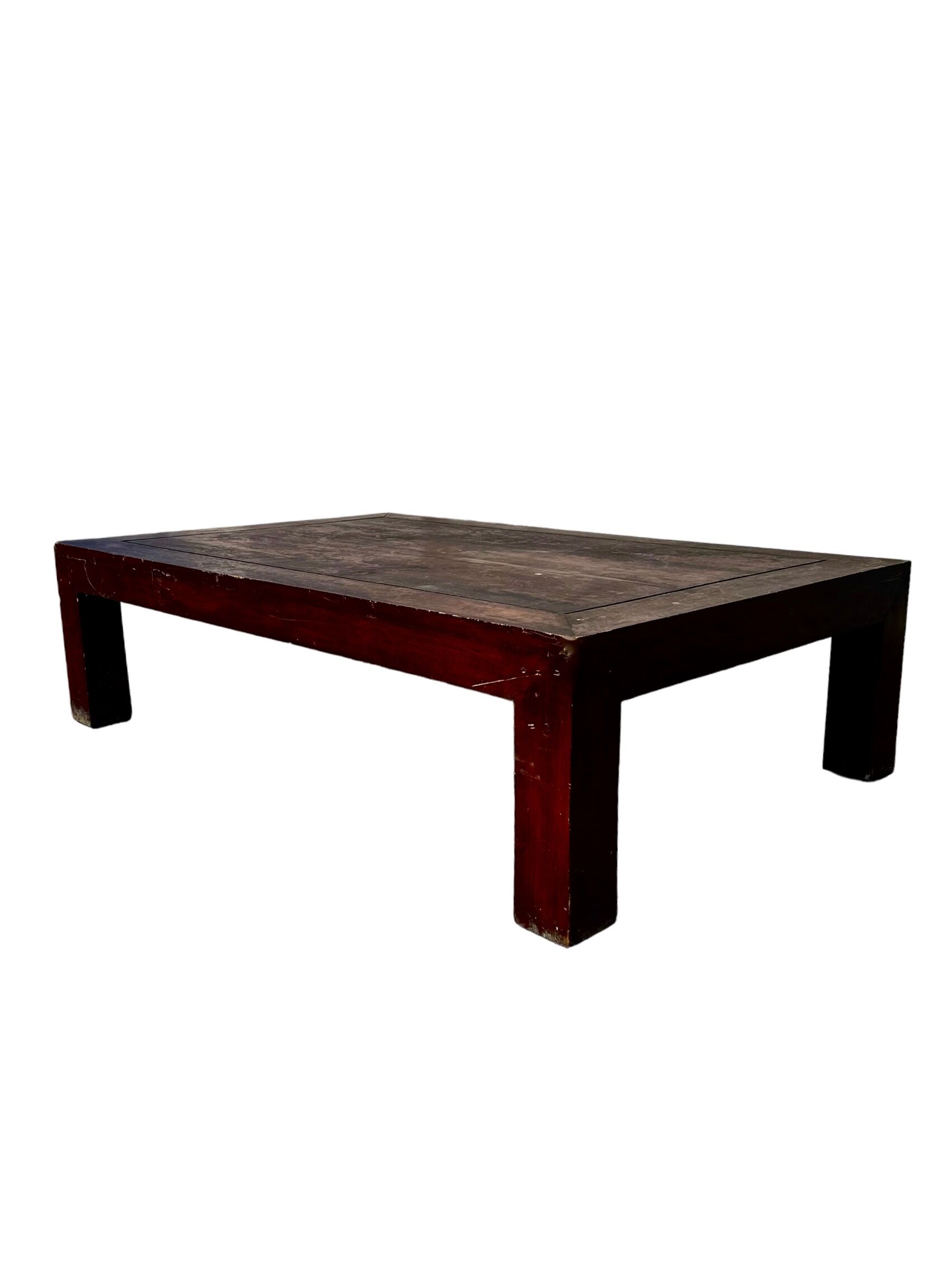 Solid teak coffee table