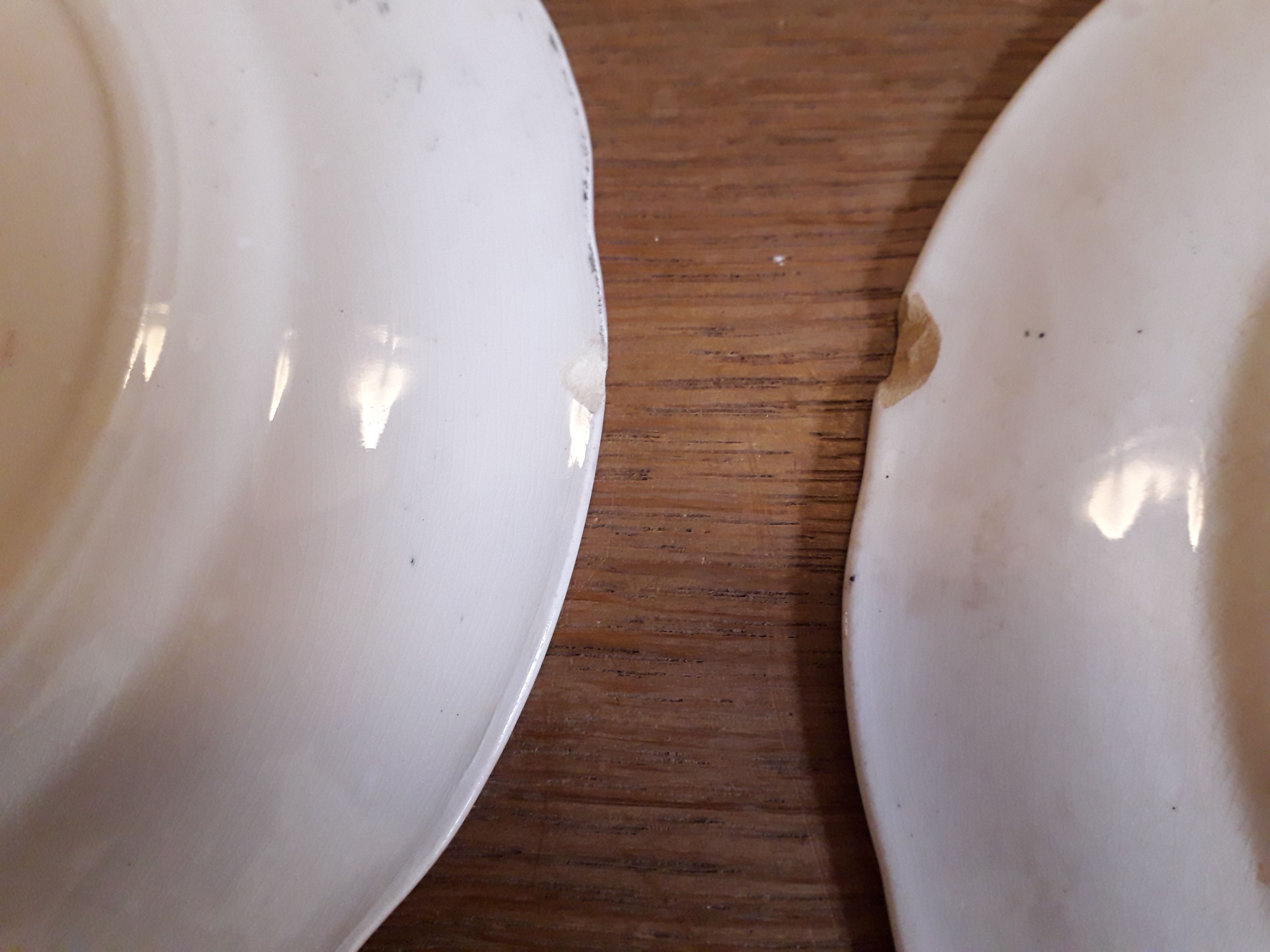 Set of 9 dessert plates Longwy moèle Montmorency end 19th