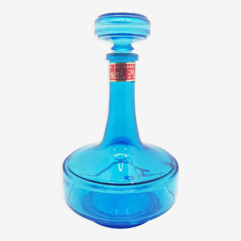 Mid century blue glass flacon