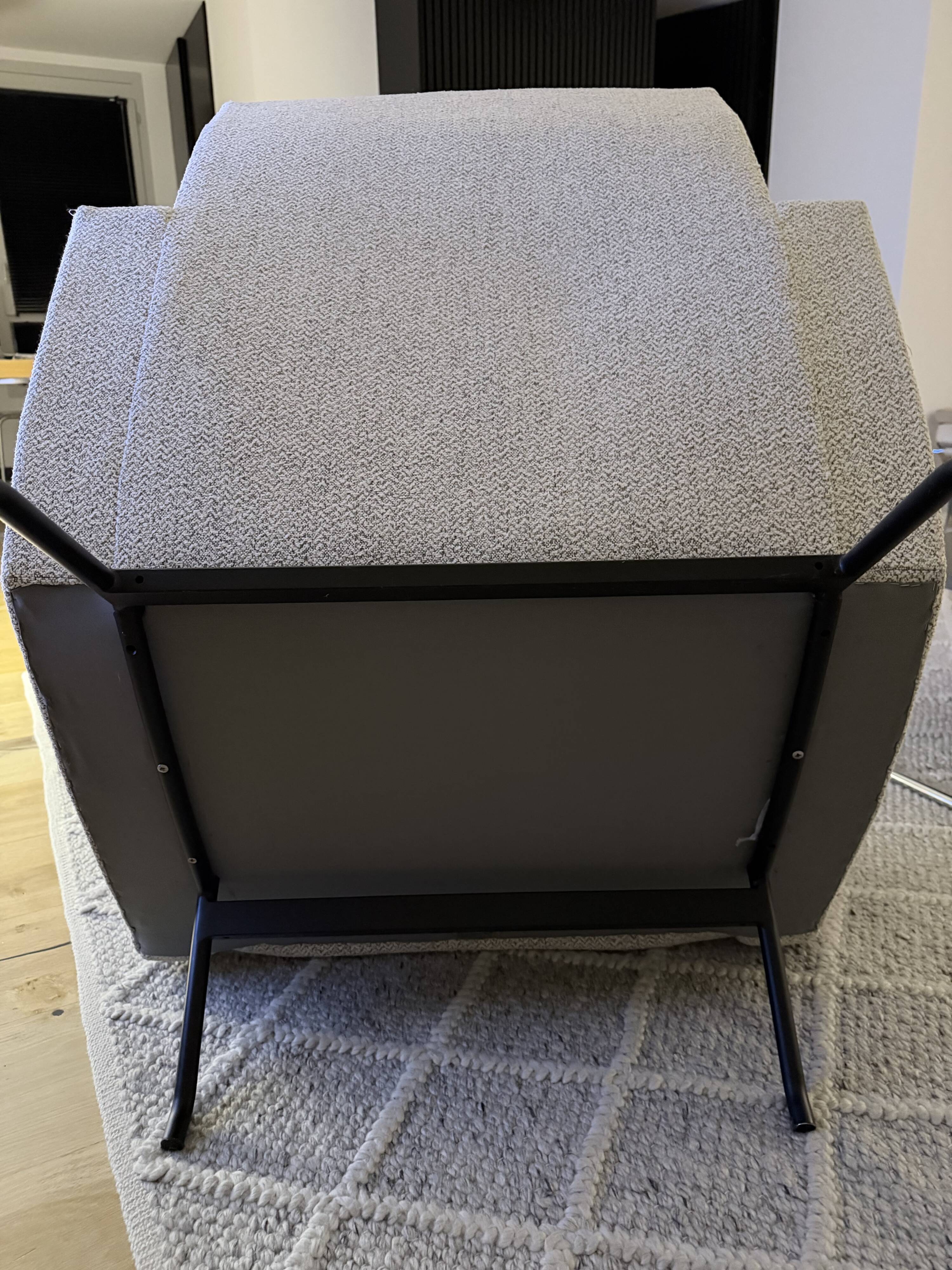 2 armchairs Joseph André Motte 1955 renovated