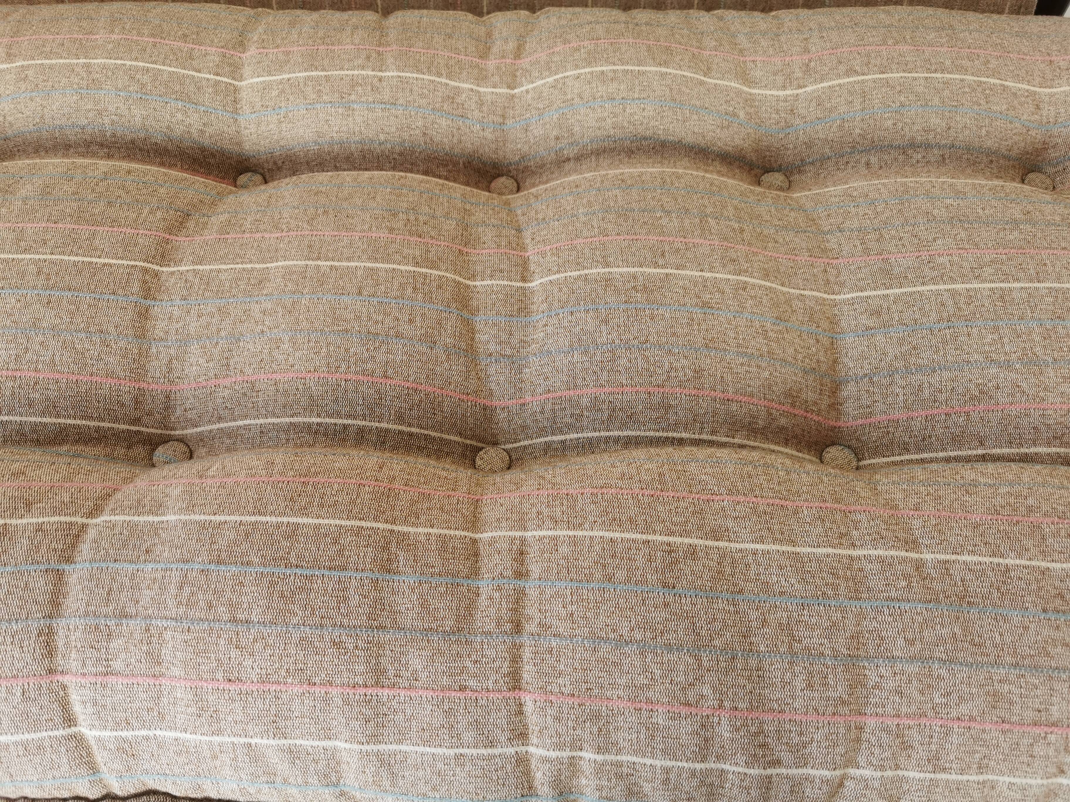 Tubular metal bench from the 80s