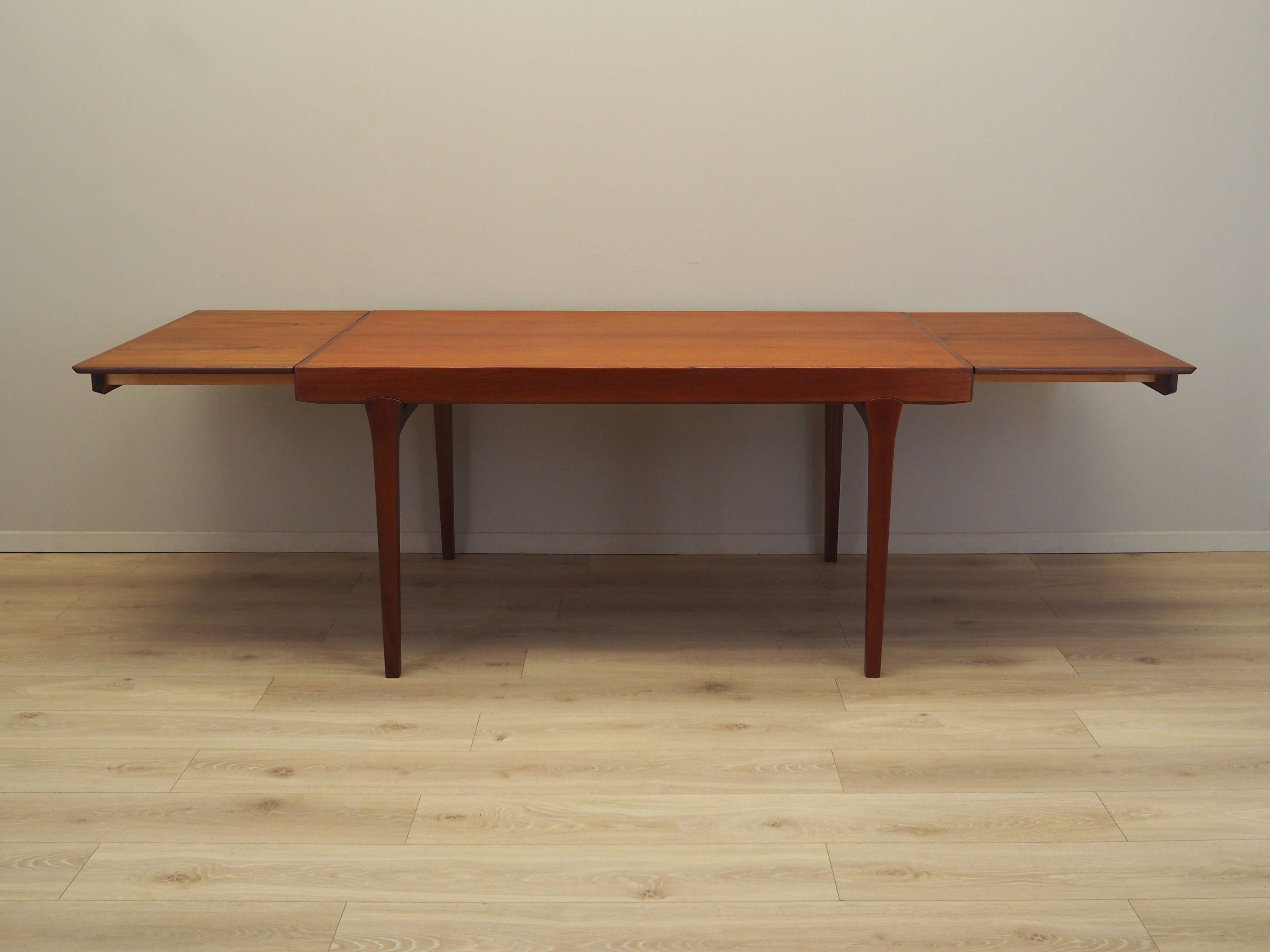 Teak table, Danish design, 1970s, production: Denmark