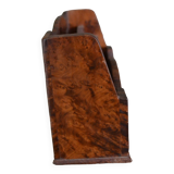 Burl wood mail holder