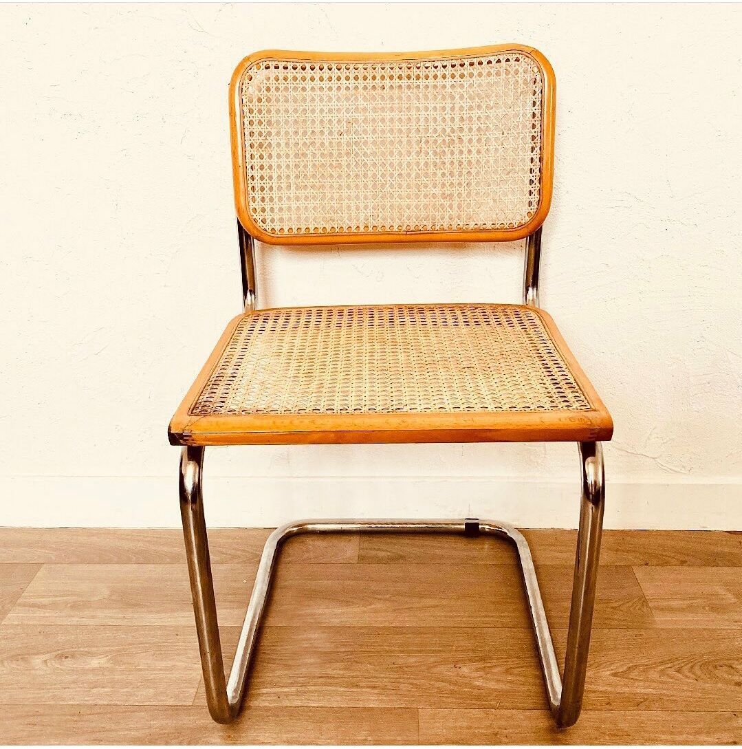 Breuer B32 beige chairs