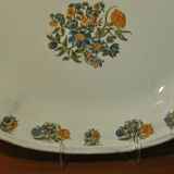 Plat bassin aiguière faïence Moustiers Sud France 18e siècle fleur solanée