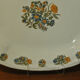 Flat ewer basin earthenware Moustiers Sud France 18th century flower solanée