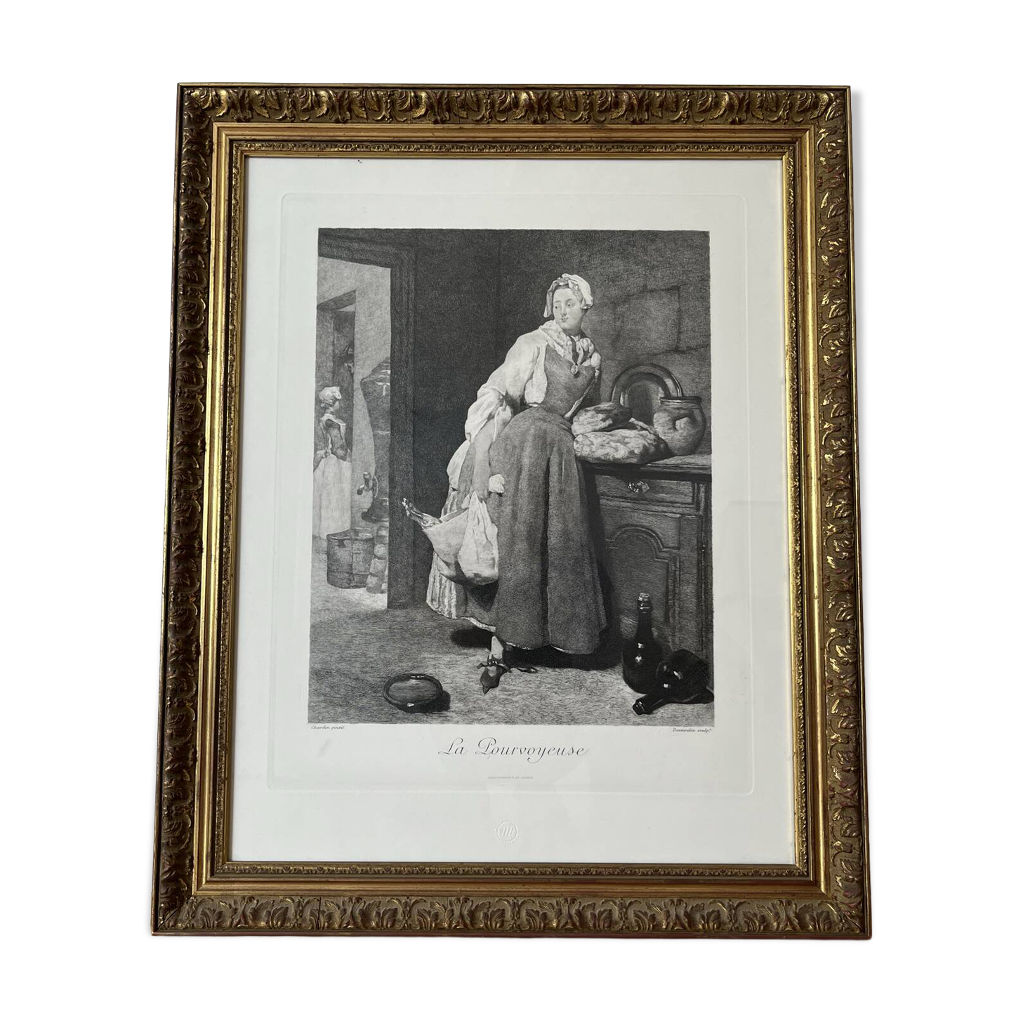 The Provider of Chardin, etching Louvre