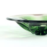 Bol en verre artistique de Frantisel Zemek pour la verrerie de Mstisov, Tchécoslovaquie