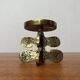 Vintage brutalist bronze chandelier by Gallo, 1970s.