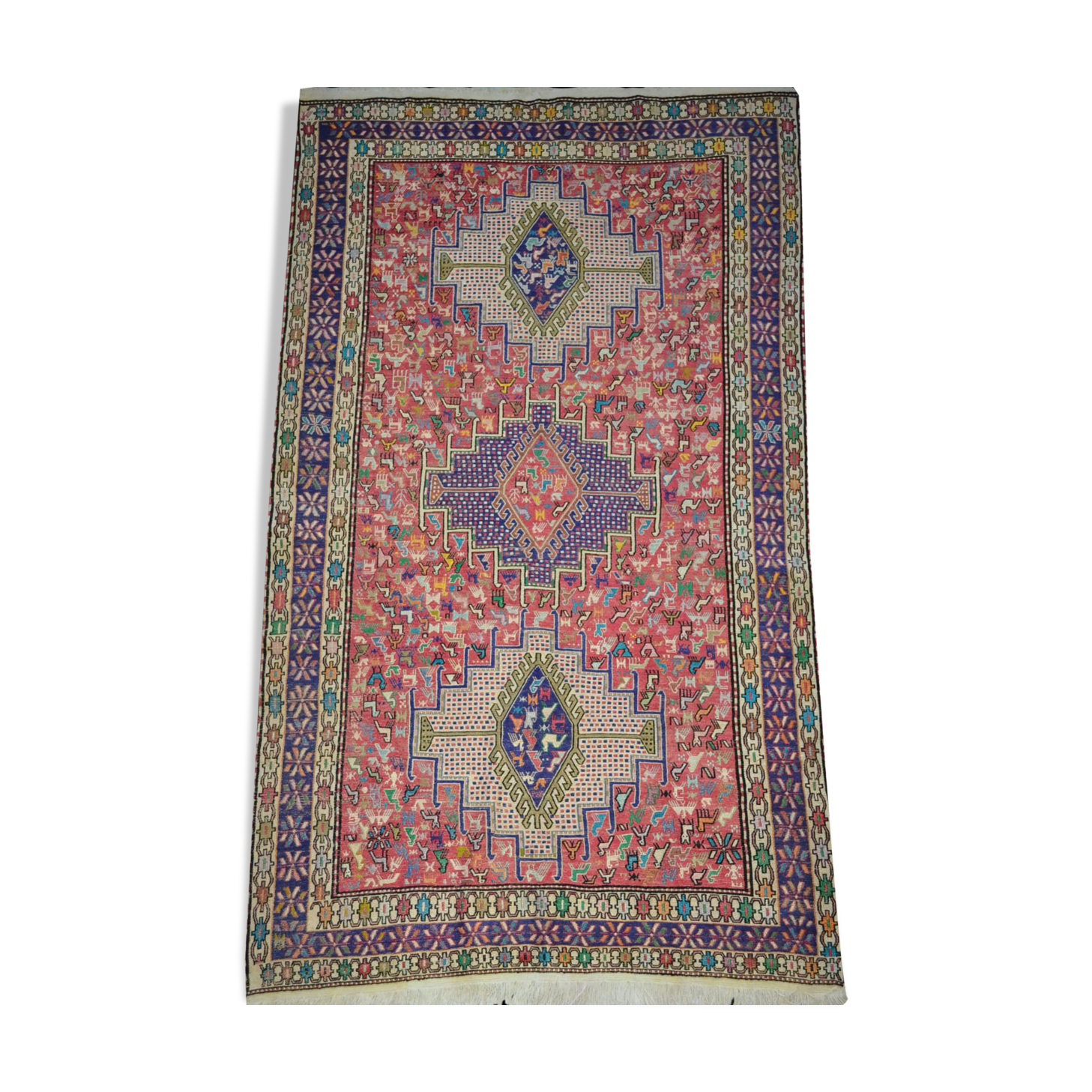 Kilim Soumak, Iranian Azerbaijan, 112 cm x 203 cm, hand knotted around 1970