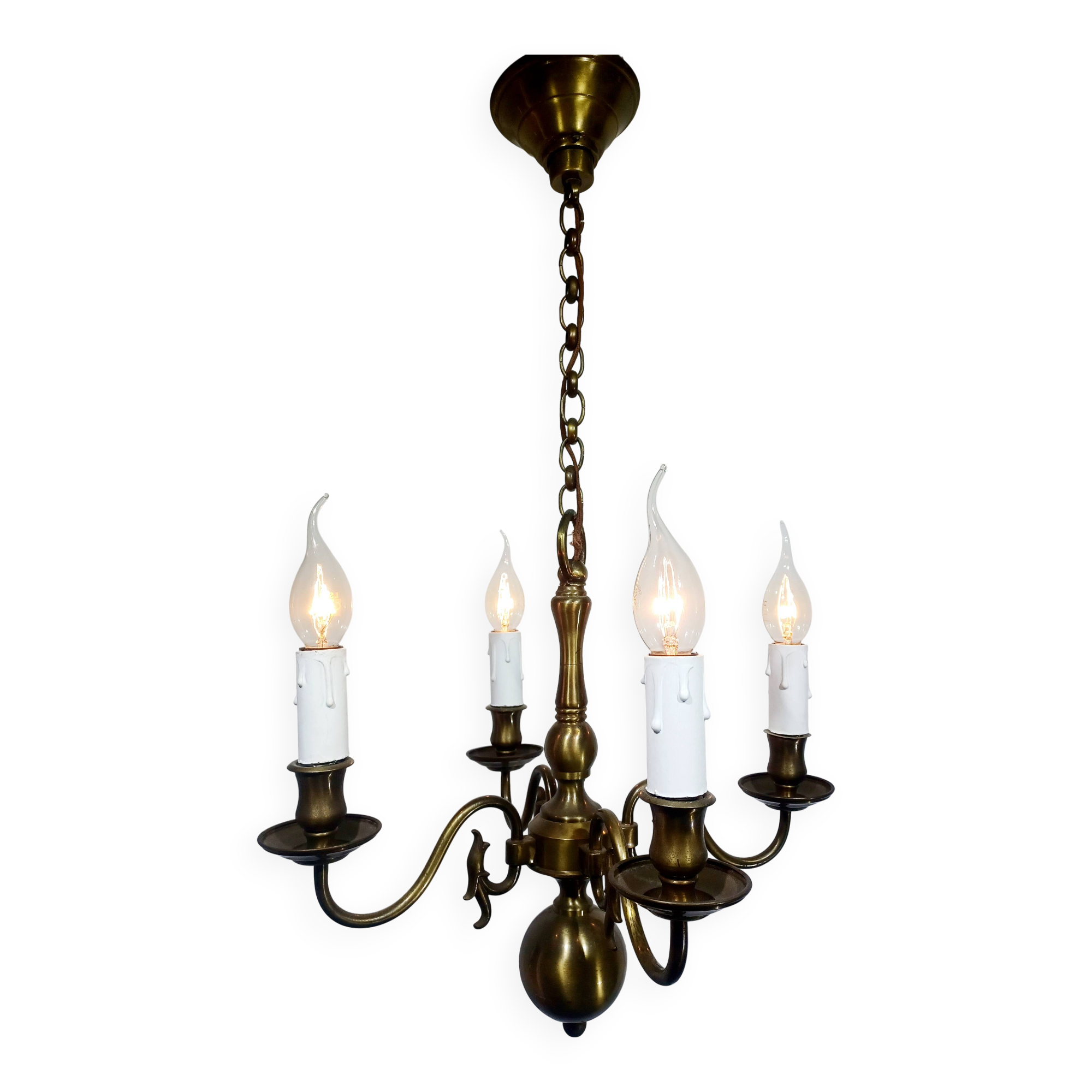 4-light Dutch chandelier