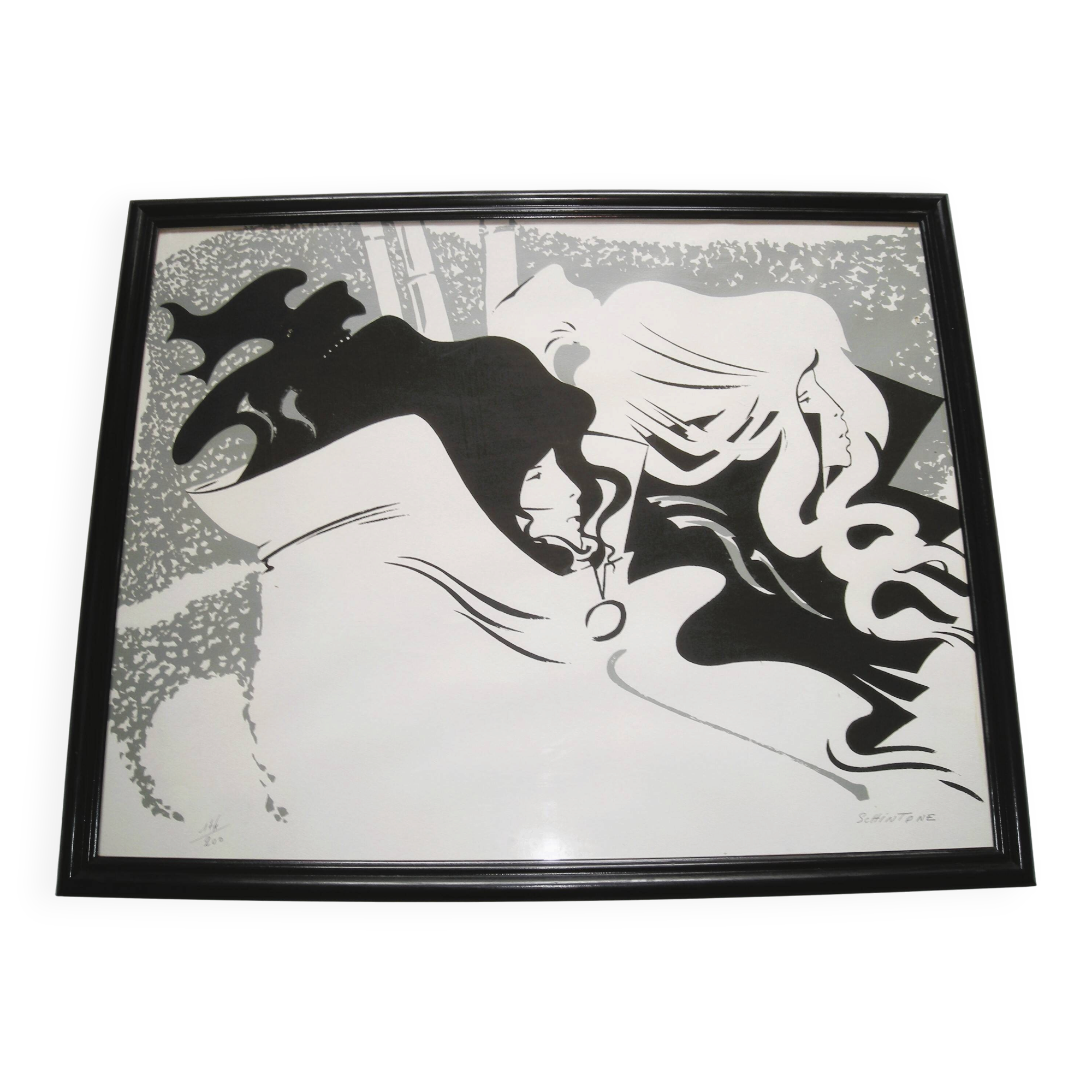 Silkscreen by Daniel Shintone - 200 copies from the 1970s.