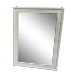 Wooden and bamboo mirror