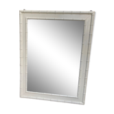 Wooden and bamboo mirror