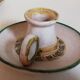 Duo of 50s ceramic hand candle holders