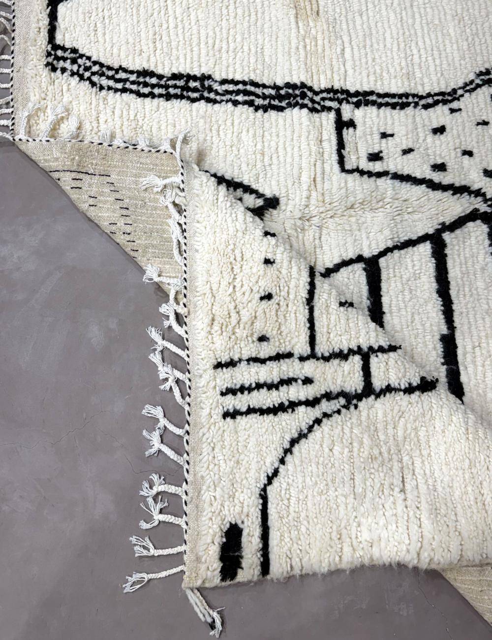 Tapis Noir et Blanc Azilal - 290 x 217 cm