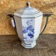 Antique art deco teapot porcelain limoges flower decor france vintage