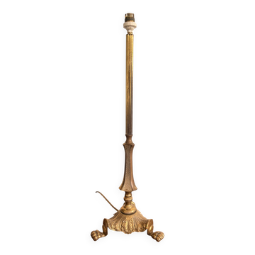 Brass Lamp Base Vintage Louis XV Empire Style Claw Feet