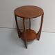 Table d'appoint ronde en chêne Art Déco