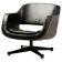 Black leather chaise longue by Olli Mannermaa for Finnart Ab, Finland, 1970