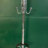 Vintage chrome metal coat rack