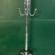Vintage chrome metal coat rack