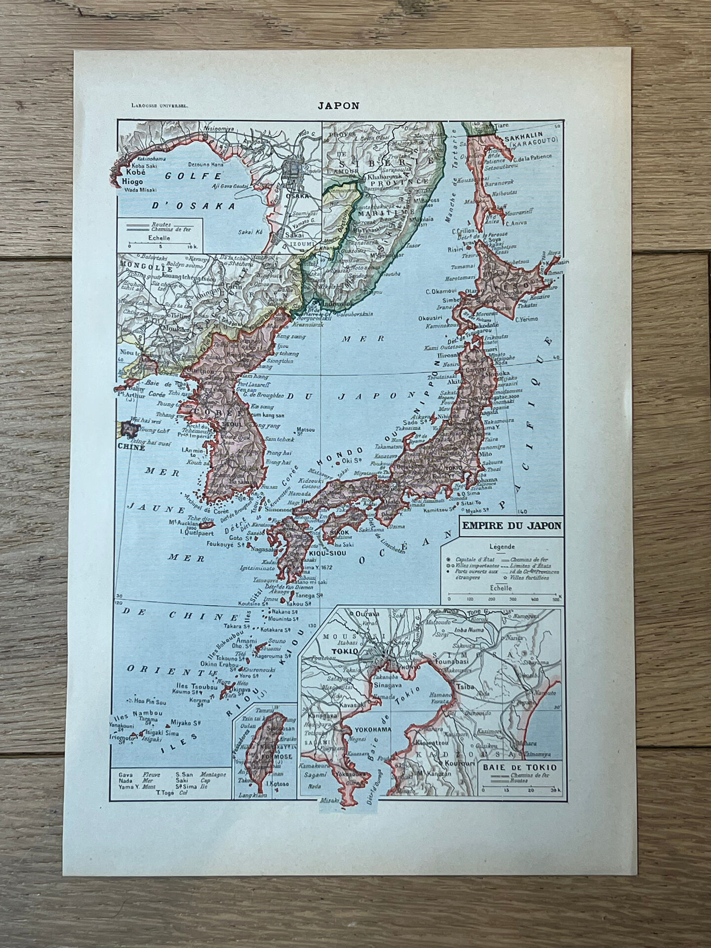 Carte Japon - 20x29cm