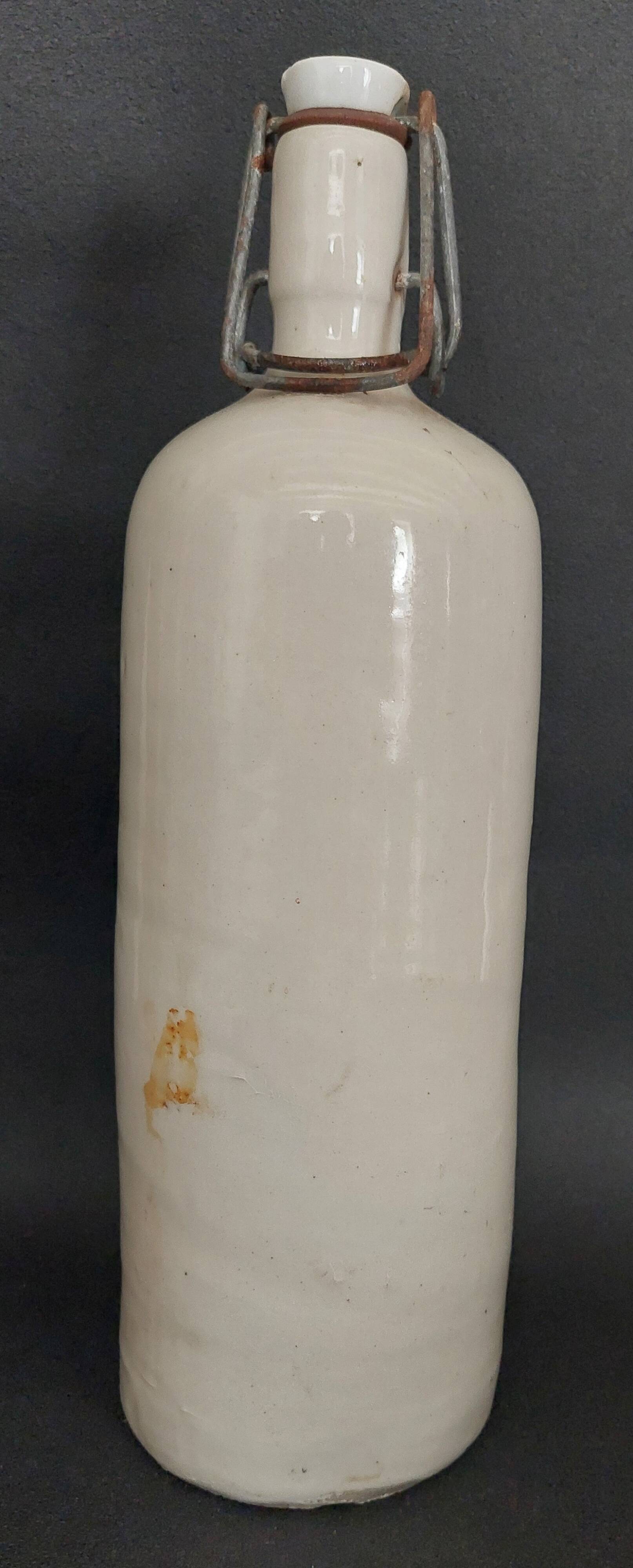 20th century glazed stoneware bottle