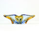 Vintage art glass bowl by Frantisek Zemek, Skrdlovice, Czechoslovakia 1960s