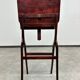 Folding table in mahogany in the style of the Vienna Secession.
