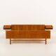 Danish mid century teak queen size bed with nightstands, 1960s