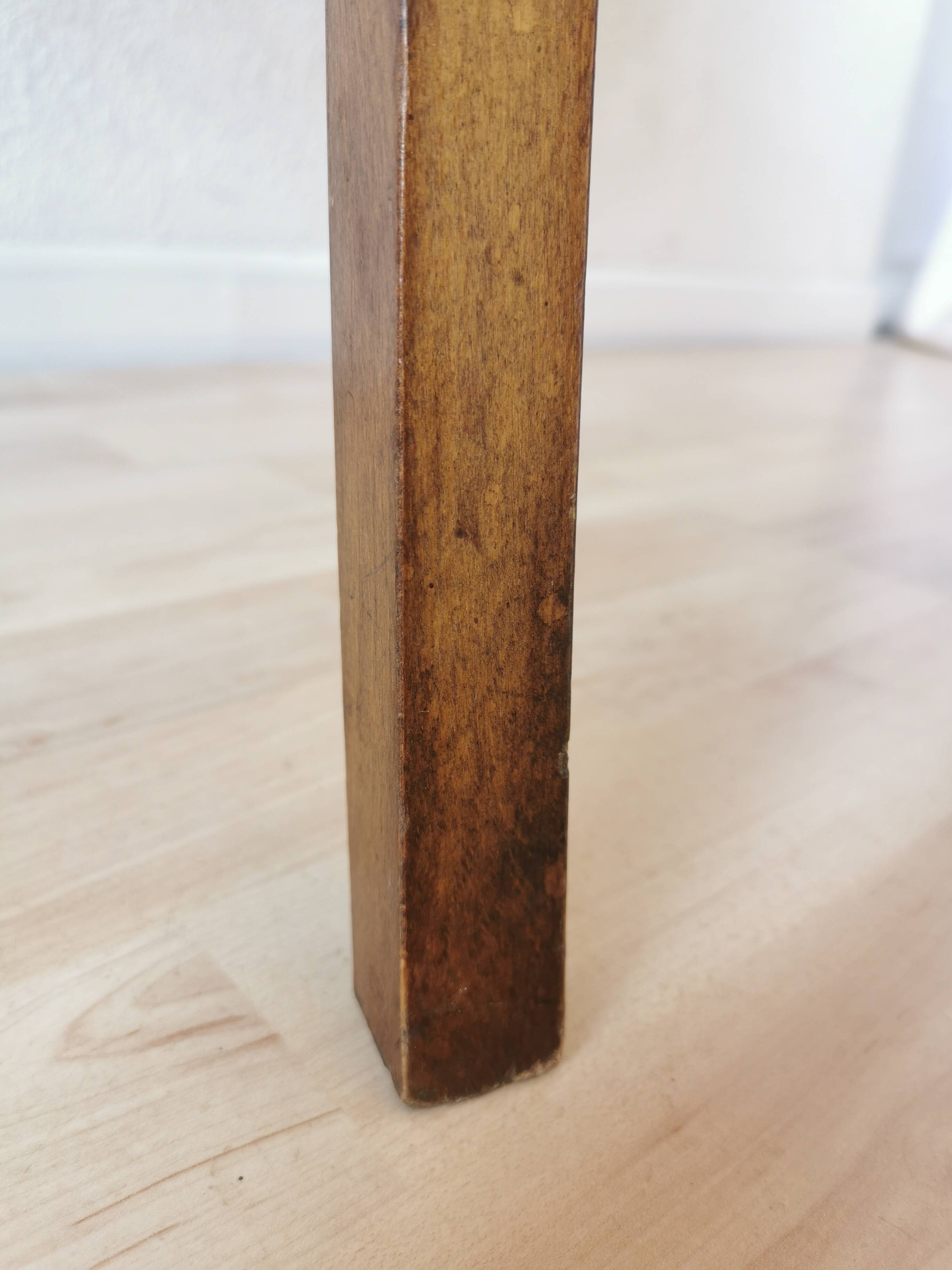 Vintage Wooden Dining Chair: Tyrolean Farmhouse Bistro, 1970s