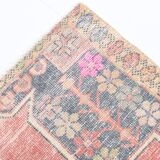 4x8 Rug For Living Room Pale Red Oriental Antique Vintage Rug, 128x248Cm