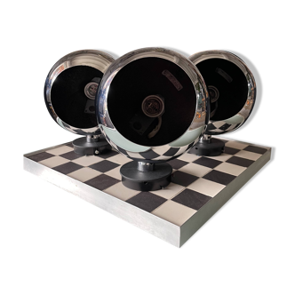Globes space age chrome Erco 1970