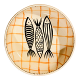 Hand-painted ceramic salad bowl