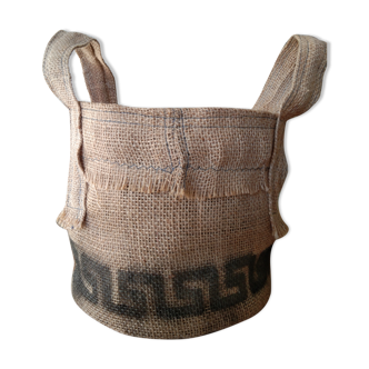 Jute storage basket