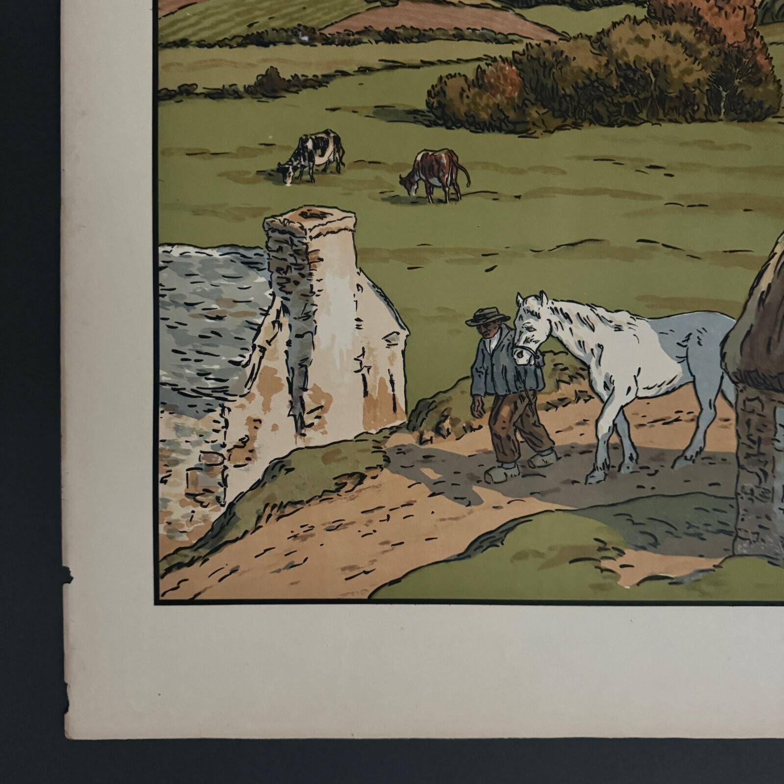 Lithograph by Henri Rivière Aspects of Nature - Le Vallon