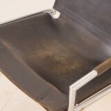 "SZ02" armchair in black/emerald leather by Martin Visser for Spectrum 60's