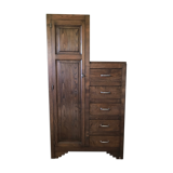 Armoire asymétrique ancienne style Art Déco