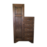 Asymmetrical wardrobe old Art Deco style