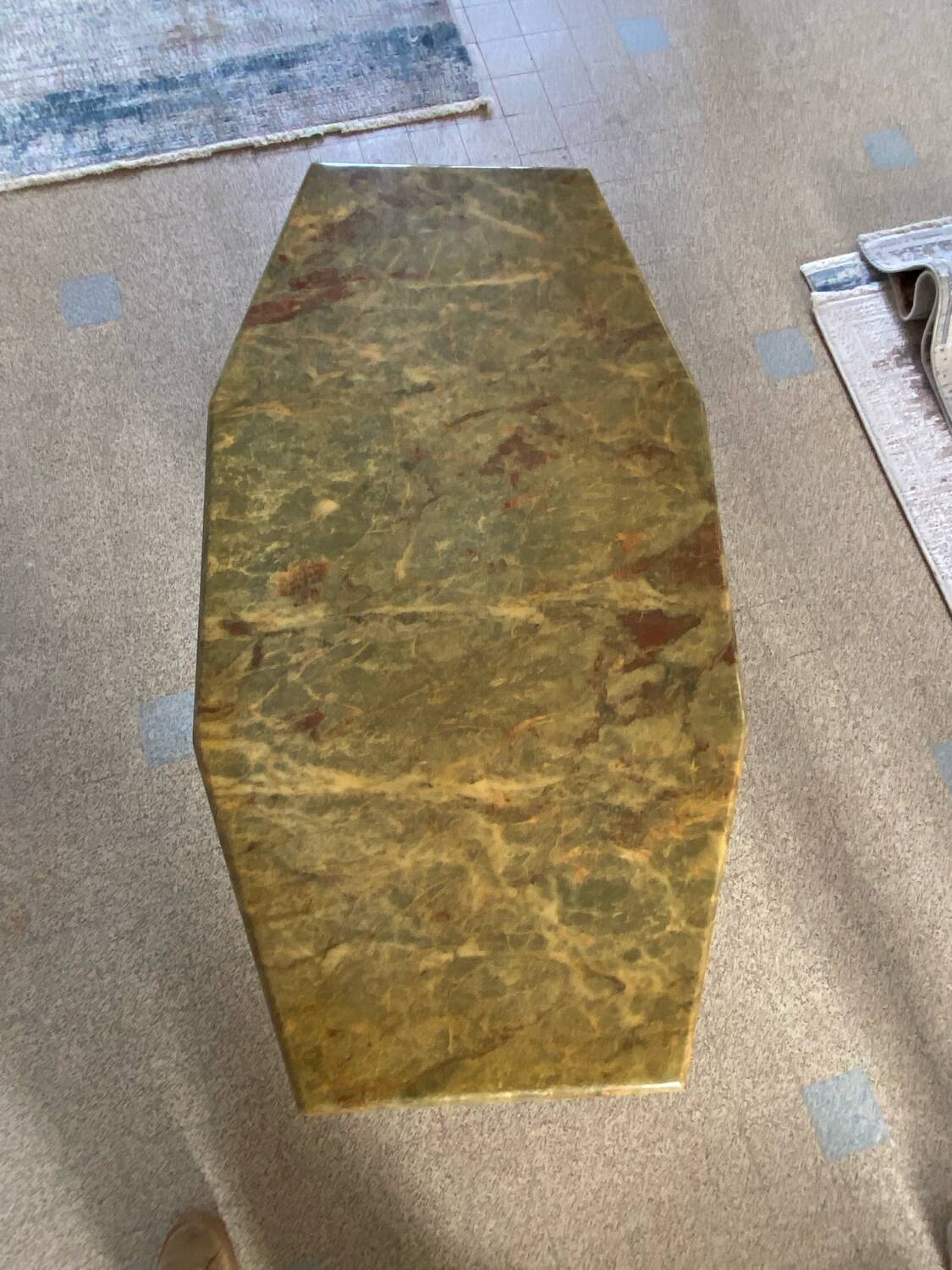 Marble coffee table, 1970s