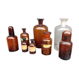 Lot of 8 pharmacy pots