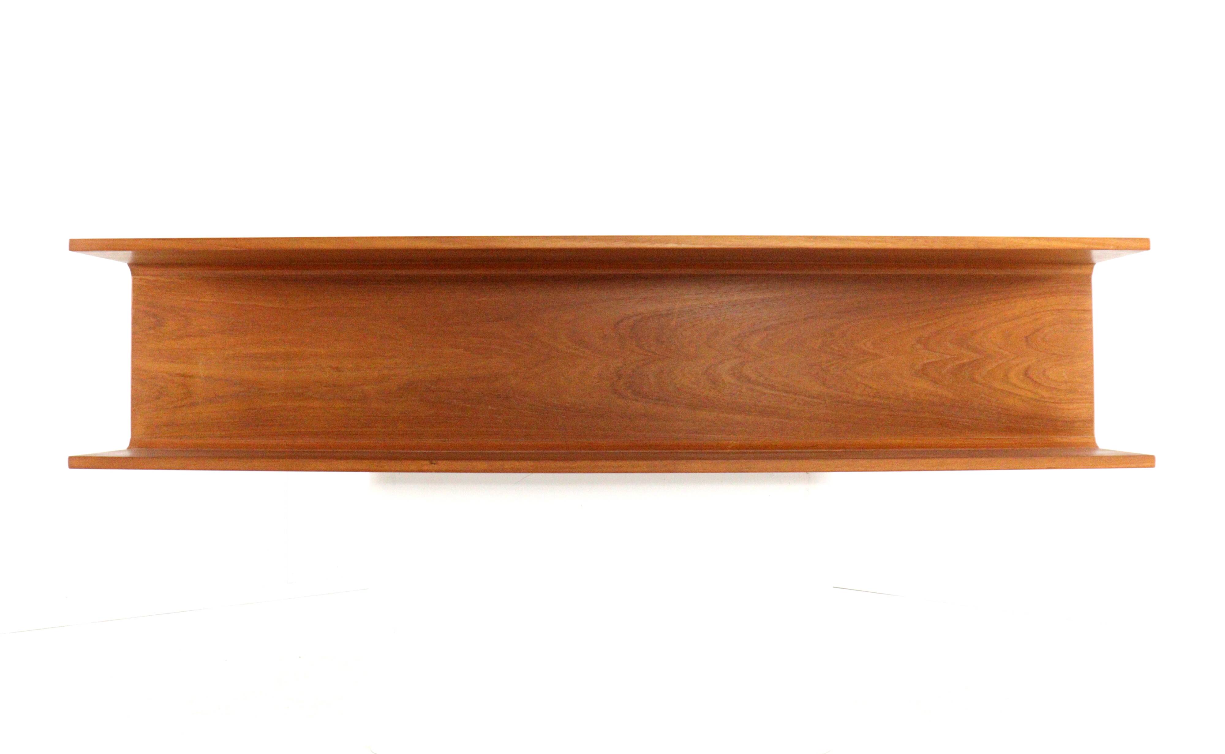 J. Viby for Pedersen & Hansen teak wall shelf