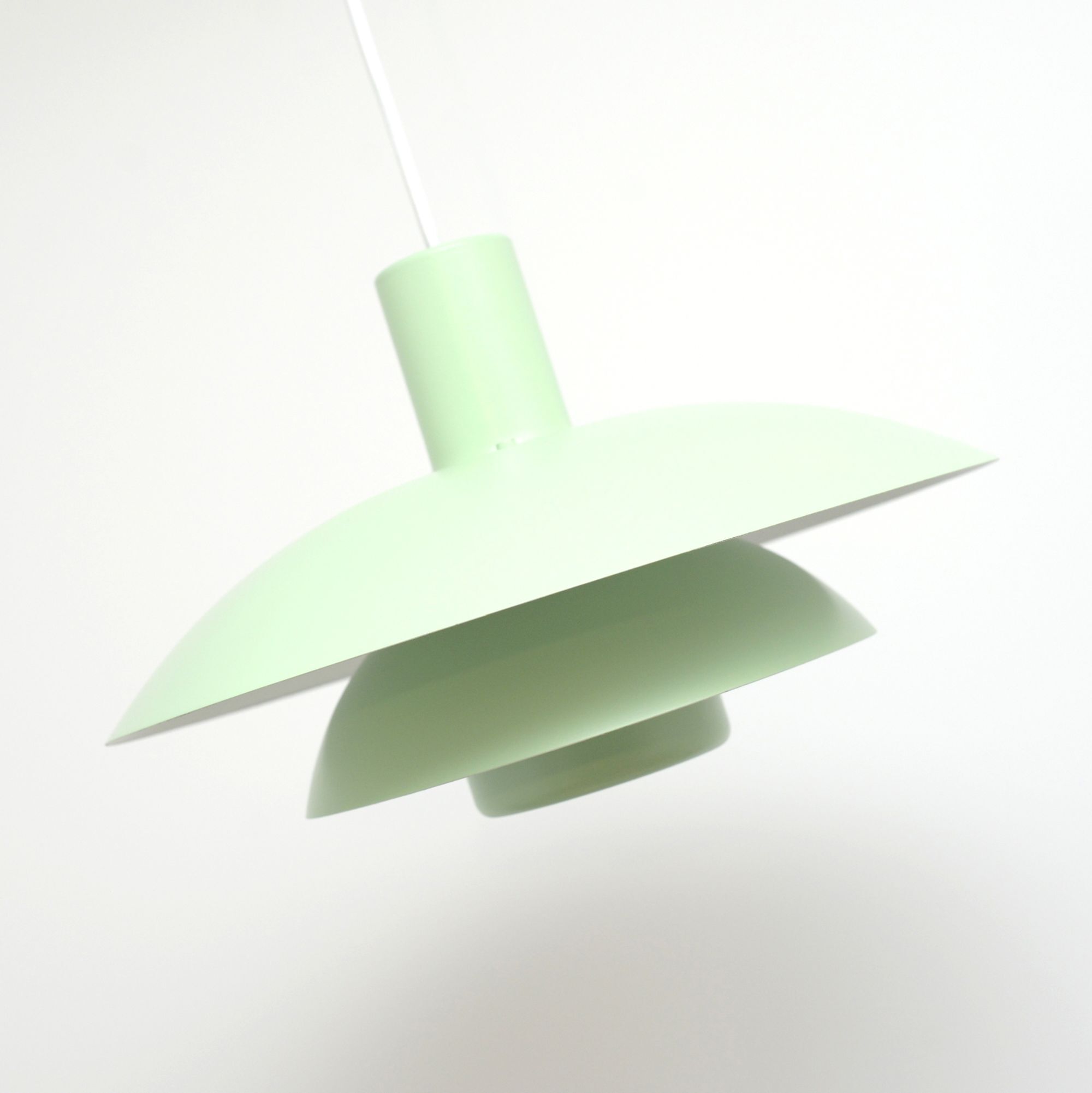 Pistachio Scandinavian lamp, 1970s