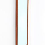 Filigree mid-century teak mirror by Aarhus Glasimport og Glassliberi A/S / Danish modern design / 1960s / 1970s