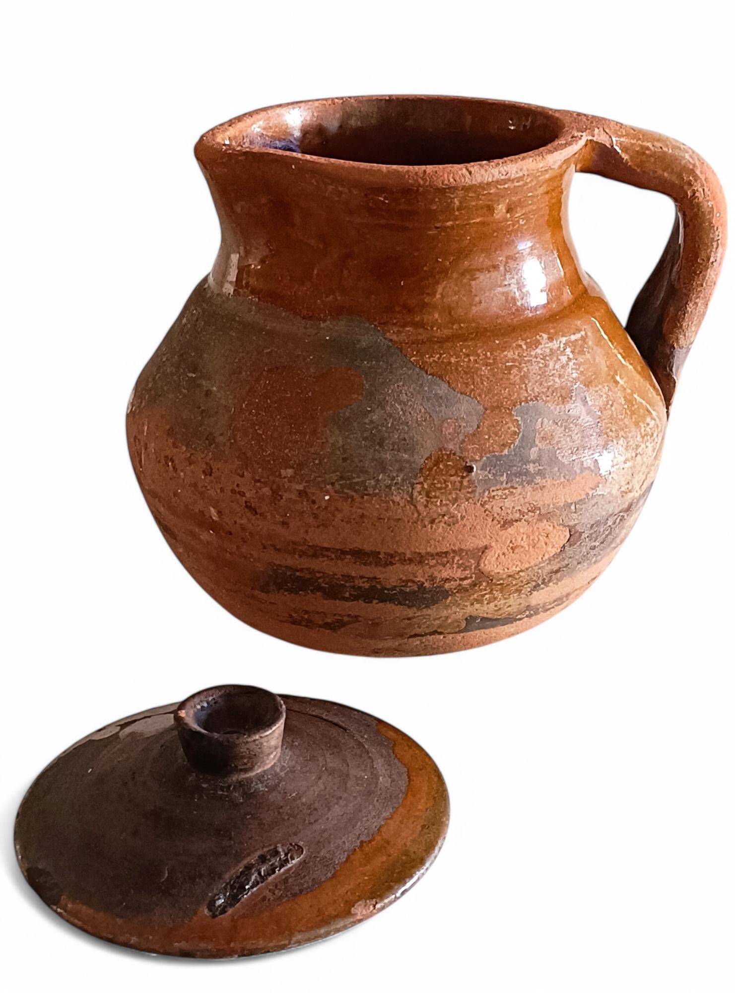 Rustic Terracotta Cooking Olla, Hand-Crafted, Spanish, 19th Century