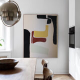 Large abstract acrylic painting for contemporary living room decoration 100x80cm