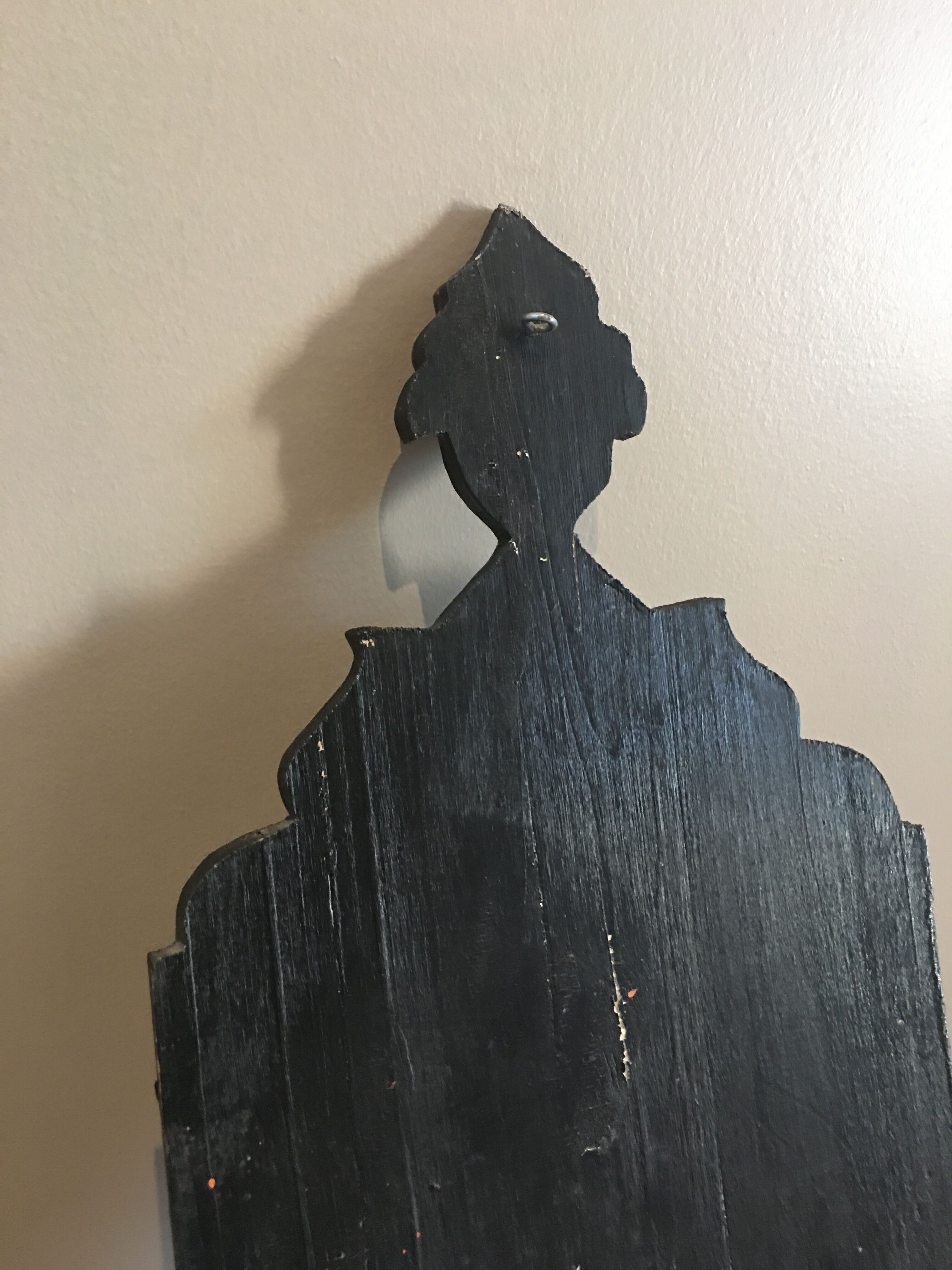 Wooden painted mirror