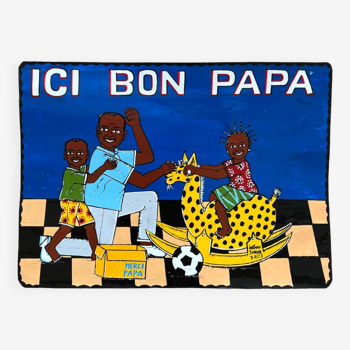 Painted plaque “Bon papa” (Burkina Faso)